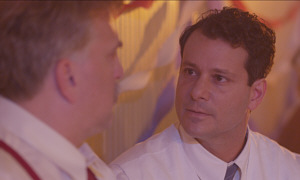 Bill Sorvino as "Glen" along with Daniel Roebuck in  A PLACE FOR HEROES. 