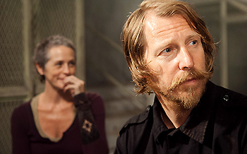 Melissa McBrider & Lew Temple in The Walking Dead