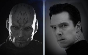 The previous two villains of the "Star Trek" films, Nero and Khan Noonien Singh.