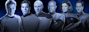 Captains of the "Star Trek" franchise.