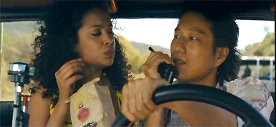 Mirtha Michelle and Sung Kang in Fast and Furious
